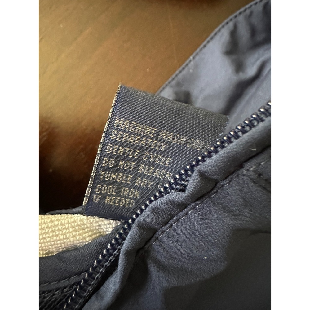 Polo Golf Ralph Lauren Men's Large Vest Blue White Full Zip Y2K Golf Windbreaker - Picture 11 of 16